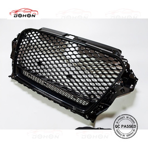 Grille avant pour Audi <span class=keywords><strong>A3</strong></span>/S3 mise à niveau RS3 Cool pleine maille nid d'abeille avant Design nouveau matériau ABS 2013 2014 2015 <span class=keywords><strong>A3</strong></span> <span class=keywords><strong>8V</strong></span> - Product Image 3