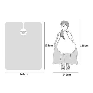 Nouveautés Mode Blink Barber Cape Non-tissé Dustrproof Salon Tablier Cape <span class=keywords><strong>Coiffure</strong></span> Cape Barber Tool - Product Image 3