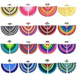 Nouveau design grande taille enfants Costume d'Halloween oiseaux en feutre Cape ailes avec masque pour les yeux Logo personnalisé Cape d'ange de Noël pour les filles - Product Image 4