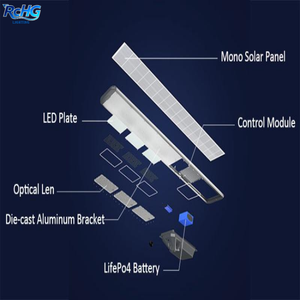 Farola Solar <span class=keywords><strong>LED</strong></span> 2025 de Aleación de Aluminio IP66 con Cámara - Product Image 3