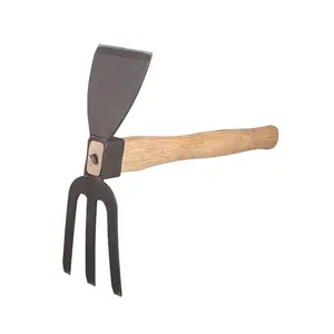 Fer à fourchette avec manche en bois, outil de jardin agricole manuel