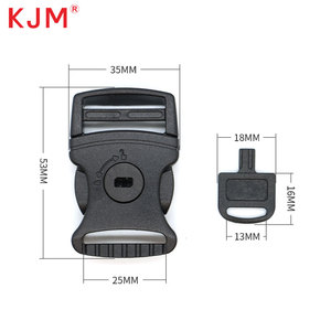 Hebilla de Seguridad Antipérdida de Plástico KJM con Llavero para Niños, Pulseras de Seguridad Infantiles - Product Image 2