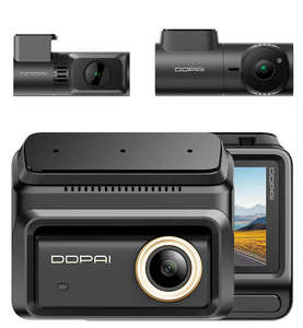 Caméra de tableau de bord DDPAI Z90 Pro double triple vue, enregistrement avant et arrière, vision nocturne, caméra intérieure IA avec infrarouge et port. - Product Image 2