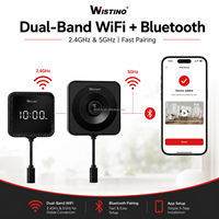 Reloj de Pared Wistino con Cámara de Seguridad Integrada, Detección de Movimiento, Alarma, Cámara de Vigilancia para Exteriores