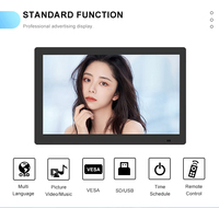 Écran large fin de 13 pouces, lecteur vidéo LCD de 13 pouces avec carte USB SD, affichage publicitaire, signalisation numérique