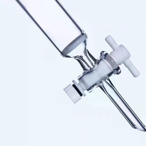 Chromato graphische Säule aus Labor boro silikat glas mit Ptfe-Absperr hahn - Product Image 2