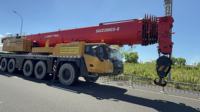 Grue Sany 220 tonnes d'occasion de haute qualité, grande machinerie de construction à bas prix, moteur Scania, hydraulique Rexroth, portée de levage 80m