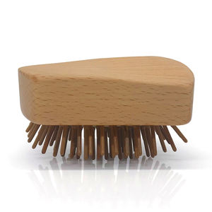 Mini peine de madera hecho a mano Natural Zelkova, herramienta para el cuidado del cabello para masaje del cuero cabelludo, cepillo Airbag cómodo para salón de viaje personalizado - Product Image 5