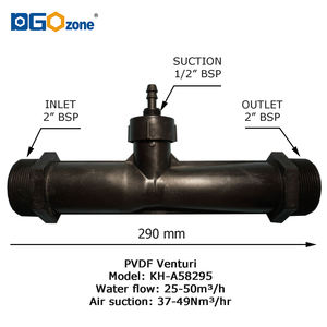 Aksesoris irigasi tabung pencampur air ozon 2 "PVDF Venturi injektor - Product Image 2