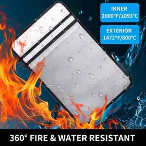 Fireproof <b>Document</b> <b>Bag</b> Certified 2000℉ Protection Waterproof & Reflective Strips 2 Sizes (5x8in & 11x15in) for Cash Legal Files - Product Image 5