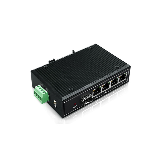 SF/SG  Dual-Redundant Circuit Design Mini Industrial 5 Ports Gigabit Ethernet Switch DIN-Rail PoE Switch With 5 Year's Warranty