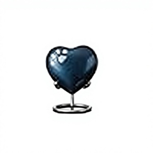 Heart-Shaped Ceramic Pet Urn for Dogs Modern Durable <b>Memorial</b> Casket - Product Image 1
