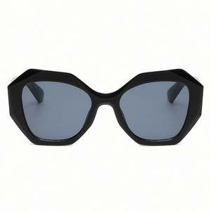 Lunettes de soleil carrées surdimensionnées pour femmes, style punk vintage, logo personnalisé, protection UV400 - Product Image 6