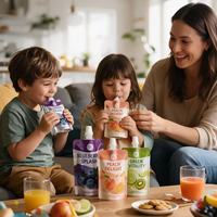 Pochettes souples personnalisées avec bec verseur pour liquides alimentaires, jus, purées de fruits, emballage de boissons – OEM ODM, haute qualité, faible MOQ