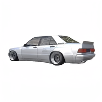 Pour Mercedes-Benz Classe C W201 190E Nouveau kit carrosserie large : Ailes, diffuseur avant, jupes latérales, spoiler de coffre, pare-chocs, kit carrosserie Rocket