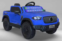 Voitures électriques 2 places pour enfants, fabriquées en Chine, très populaires, avec phares LED et roues lumineuses, jouets pick-up à conduire
