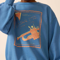 Sweat-shirt graphique bio pour enfants en molleton bouclette, pull personnalisé pour enfants, vêtements écologiques pour enfants