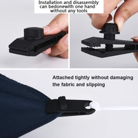 Clip de fixation robuste pour bâche, cordon élastique de maintien pour tente, idéal pour le camping, les couvertures de piscine, les sacs et accessoires.