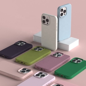 <span class=keywords><strong>Funda</strong></span> de teléfono de silicona líquida auténtica de buena calidad, <span class=keywords><strong>funda</strong></span> <span class=keywords><strong>oficial</strong></span> para <span class=keywords><strong>iPhone</strong></span> 17 16 15 14 13 <span class=keywords><strong>12</strong></span> Pro Max, <span class=keywords><strong>funda</strong></span> de silicona cómoda - Product Image 4