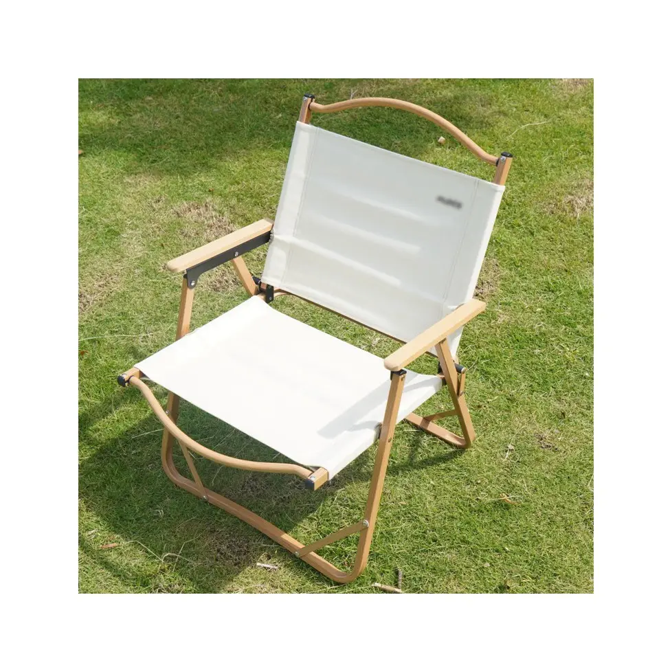 Lightweight Aluminum outdoor plastic Folding Beach Camping Lawn Web Mesh Patio Chair
