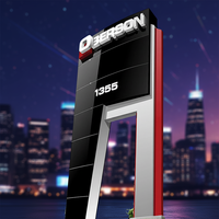 Panneau LED personnalisé pour pylon, publicité extérieure rétroéclairée, logo 3D lumineux, décoration, tableau de prix pour station-service, bâtiments, télécommande