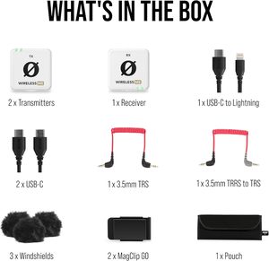 R DE <b>Wireless</b> ME Dual Set Ultra-Compact <b>Microphone</b> <b>System</b> Built-in <b>Microphones</b> GainAssist Technology 100m Ran Sigma - Product Image 6