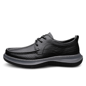 Nouveaux modèles 2025 – Meilleure vente : Chaussures mocassins pour hommes, chaussures <span class=keywords><strong>bateau</strong></span> en <span class=keywords><strong>cuir</strong></span> de vache véritable, à lacets, décontractées et habillées, avec soutien de la voûte plantaire, grande taille 46, qualité supérieure - Product Image 2