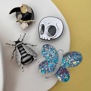 Ornements créatifs pour aérateur de voiture, décorations en alliage d'insectes de dessin animé pour l'intérieur de la voiture, style A B C D - Product Image 1