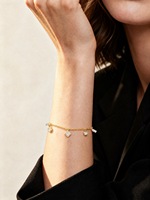 Bracelet de luxe classique en diamant cultivé en laboratoire certifié IGI, taille brillant, 0,1 ct, or blanc 14k 18k, pour fiançailles et mariage