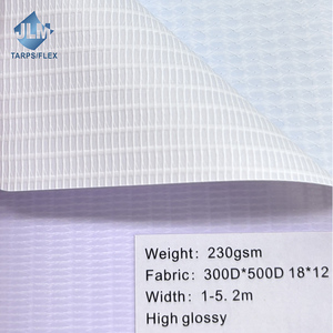 Rouleau de tissu poly bannière impression UV rétroéclairé frontalement 190-700 GSM PVC Polyester Flex Roll 1m à 5.1m enduit lami - Product Image 1