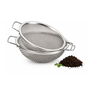 Galvanized Steel Soil Sifter <b>Wire</b> Cloth 1/4 1/8 <b>Mesh</b> 1.0MM <b>Wire</b> Gauge 30cm Diameter 5 Gallon Buckets Filter Set Model - Product Image 1