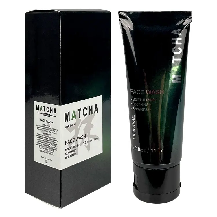 OEM Custom Private Label Facial Cleanser Deep Cleansing Gentle Natural Organic Matcha Face Wash
