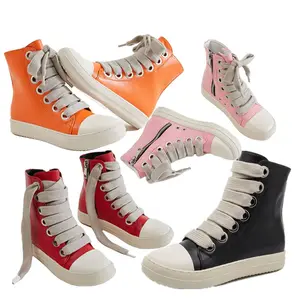 2023 महिलाओं विंटेज जूते डिजाइनर स्नीकर्स पुरुषों के जूते मोटी जूता फीता ऊँची एड़ी के जूते आकस्मिक चमड़े फ्लैट जूते महिलाओं के लिए