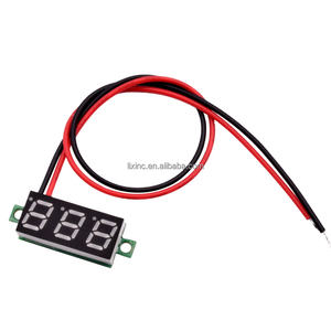 فاحص فولتميتر رقمي LED Voltmeter مع مقياس جهد كهربائي <span class=keywords><strong>2</strong></span>-3 سلك بشاشة LED صغيرة DC-30V 0-V - Product Image 2