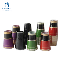 Manchons thermorétractables coniques brillants pour bouteilles de vin, bandes décoratives métalliques, capsules rétractables en PVC, bouchons de scellage personnalisés avec logo pour bouteilles d'alcool