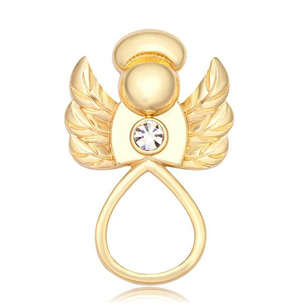 Zinc Alloy Gold Color Angel Lapel Pin Angel Brooch
