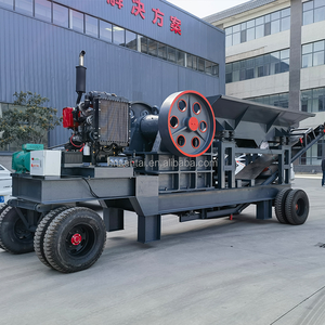 Điện thoại di động máy nghiền hàm cho quặng than thủy tinh Bluestone sỏi phá vỡ bánh Máy Nghiền Crawler di động kéo máy nghiền di động - Product Image 3
