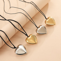 2024 nouveauté mode bijoux réglage fil de cire exagérer grand amour collier Long gland Code coréen coeur CCB colliers