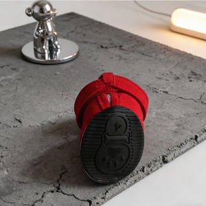 Encantadora nieve de invierno protección contra el frío accesorios cálidos para mascotas zapatos rojos de Navidad para perros botas de animales pequeños para Navidad - Product Image 4