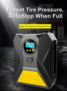 HF-8002 12V tragbarer Autoreifen-Inflator-Kompressor | Präzisions-Digital anzeige + Not-LED-Licht | ABS-Bau - Product Image 6