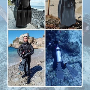 Aletas de Buceo, Aletas de Entrenamiento de Natación, PVC Rígido, Profesionales, para Buceo, Adultos - Product Image 3