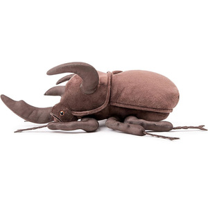 Peluche de simulation de coléoptère Chalcosoma du Caucase, jouet mignon et réaliste, insecte sauvage en peluche super douce, décoration, jouet pour enfants - Product Image 4