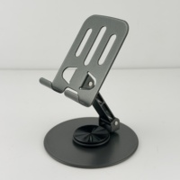 Support de téléphone portable et tablette rotatif à 360°, antidérapant, réglable, pliable, support de bureau pour téléphone portable, compatible avec les téléphones portables