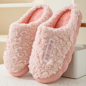 Pantuflas de Felpa para Mujer, 5 Colores, con Logotipo Personalizado, Ligeras, Antideslizantes y Suaves, para Otoño, Venta al Por Mayor de Fábrica - Product Image 6