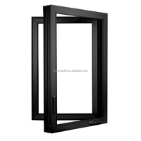 Ventana Abatible de Aluminio CBMmart, Resistente al Viento y al Agua, con Rotura de Puente Térmico y Doble Acristalamiento para Viviendas y Casas