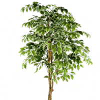Arbre artificiel ficus vert à toucher réaliste en gros, plantes décoratives d'intérieur et d'extérieur pour la remise des diplômes, Noël, Pâques