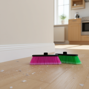 Modelo Piccolino Broom Head 280x75x100mm Pink Green Soft Bristles For Indoor Cleaning - Product Image 2