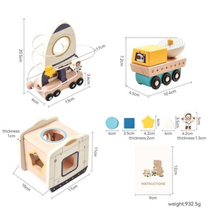 ชุดลากรถแบบกำหนดเองใหม่ชุดตัวต่อสร้างสัตว์แบบ DIY เกมตัวต่อของเล่นเพื่อการศึกษายานพาหนะสำหรับเด็กเด็กผู้ชายเด็กผู้หญิง - Product Image 5