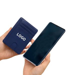 Portefeuille porte-cartes de visite en cuir PU de haute qualité avec logo personnalisé, blocage RFID, pour cadeau - Product Image 3