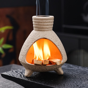Plateau <span class=keywords><strong>d</strong></span>'encens en <span class=keywords><strong>bois</strong></span> sacré et herbes sacrées péruviennes, brûleur <span class=keywords><strong>d</strong></span>'encens artistique, support pour table basse de salon - Product Image 2